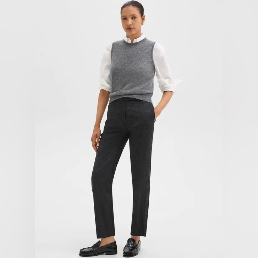 Theory Wool Slim Fit Trousers